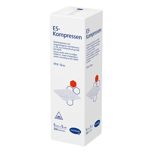 ES-KOMPRESSEN unsteril 5x5 cm 12fach