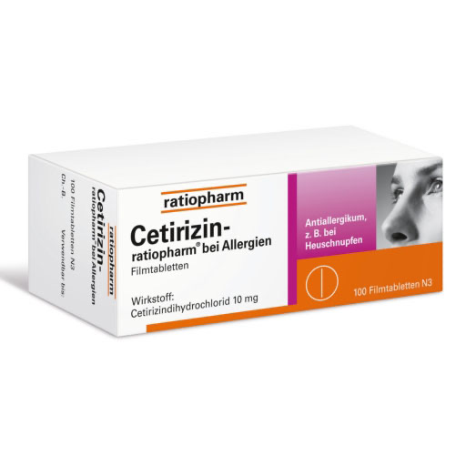 CETIRIZIN-ratiopharm bei Allergien 10 mg Filmtabl.