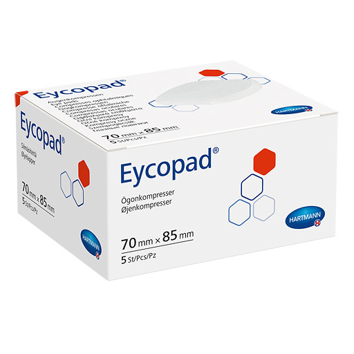 EYCOPAD Augenkompressen 70x85 mm unsteril