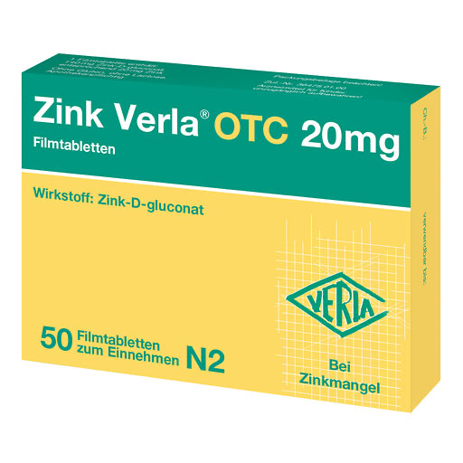 ZINK VERLA OTC 20 mg Filmtabletten
