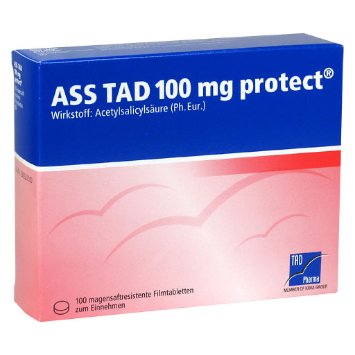 ASS TAD 100 mg protect magensaftres.Filmtabletten