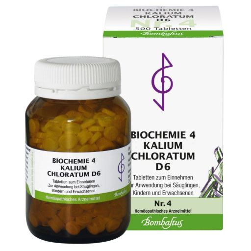 BIOCHEMIE 4 Kalium chloratum D 6 Tabletten