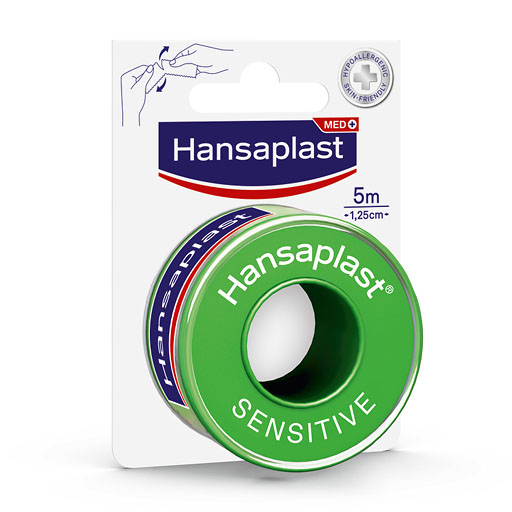 HANSAPLAST Fixierpfl.Sensitive 1,25 cmx5 m
