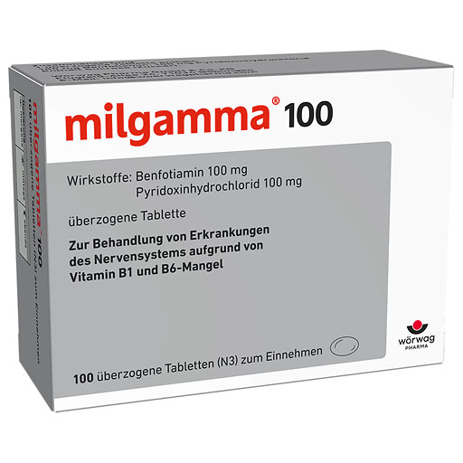 MILGAMMA 100 mg &uuml;berzogene Tabletten