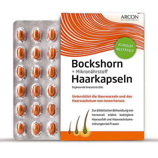 BOCKSHORN+Mikron&auml;hrstoff Haarkapseln Tisane plus