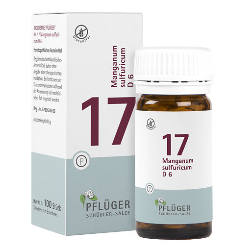 BIOCHEMIE Pfl&uuml;ger 17 Manganum sulfuricum D 6 Tabl.