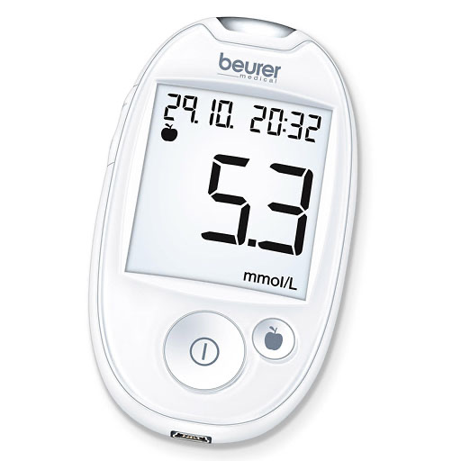 BEURER GL44 Blutzuckermessger&auml;t mmol/l wei&szlig;