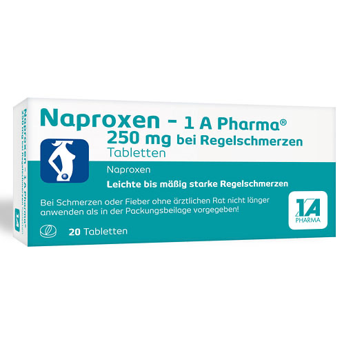 NAPROXEN-1A Pharma 250 mg b.Regelschmerzen Tabl.