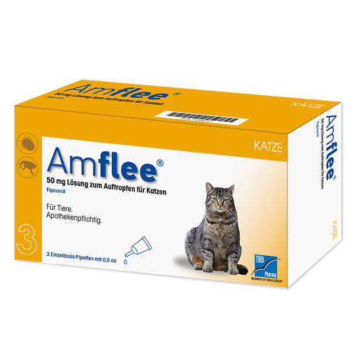 AMFLEE 50 mg Spot-on L&ouml;sung z.Auftropfen f.Katzen