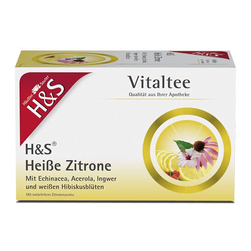 H&S hei&szlig;e Zitrone Vitaltee Filterbeutel