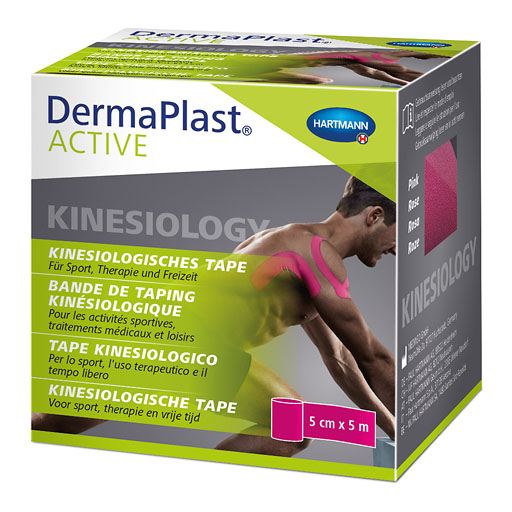 DERMAPLAST Active Kinesiology Tape 5 cmx5 m pink