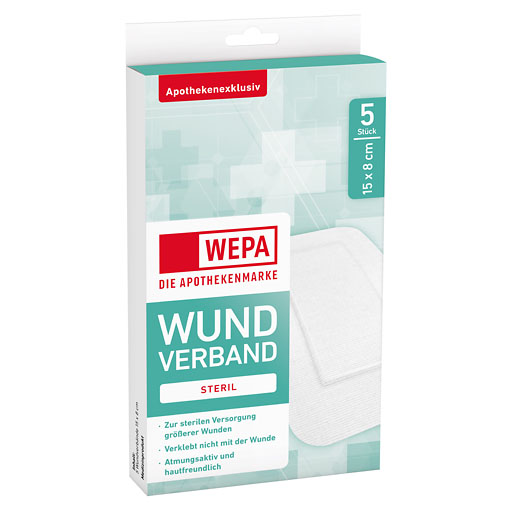 WEPA Wundverband 8x15 cm steril