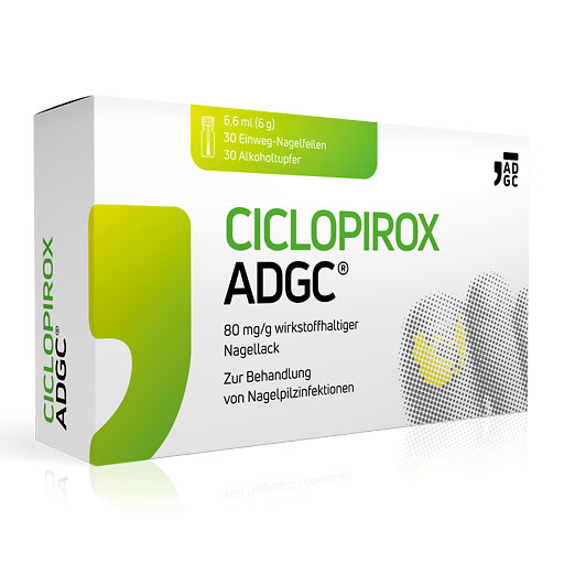 CICLOPIROX ADGC 80 mg/g wirkstoffhalt.Nagellack