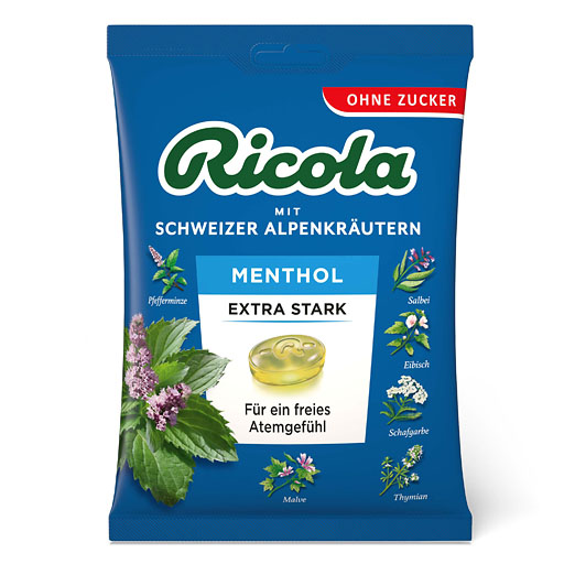 RICOLA o.Z.Beutel Menthol extra stark Bonbons