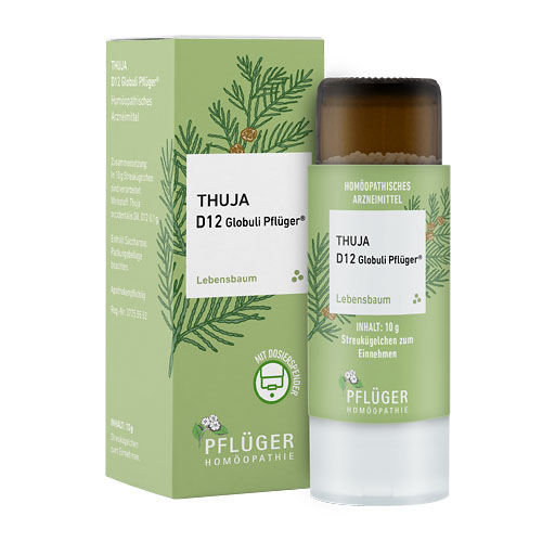 THUJA D 12 Globuli Pfl&uuml;ger Dosierspender