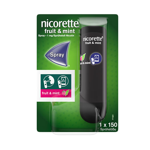 NICORETTE Fruit & Mint Spray 1 mg/Spr&uuml;hsto&szlig; NFC