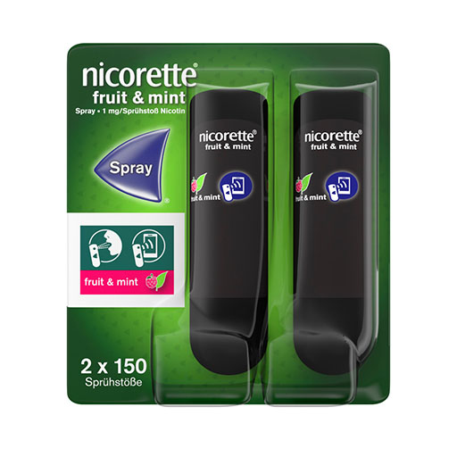 NICORETTE Fruit & Mint Spray 1 mg/Spr&uuml;hsto&szlig; NFC