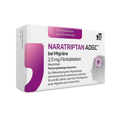 NARATRIPTAN ADGC bei Migr&auml;ne 2,5 mg Filmtabletten