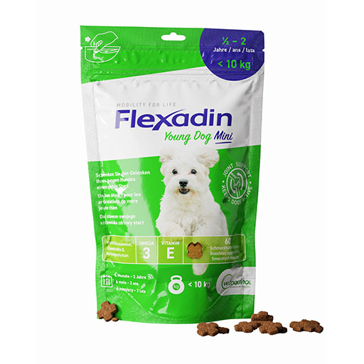 FLEXADIN Young Dog Mini Chews Erg.Futterm.f.Hunde