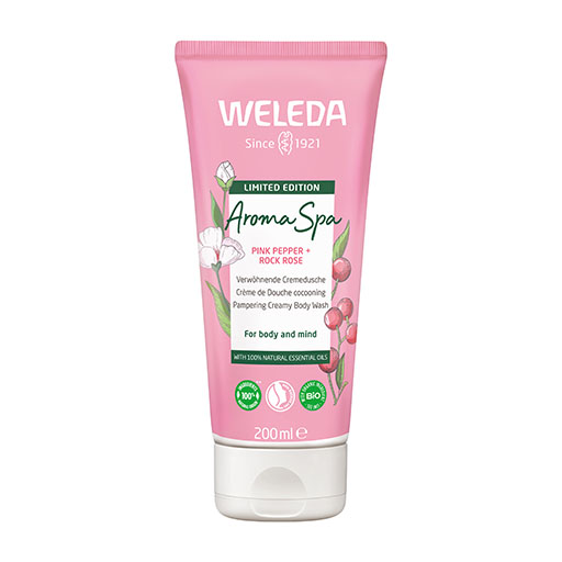 WELEDA Aroma Spa verw&ouml;hnende Cremedusche