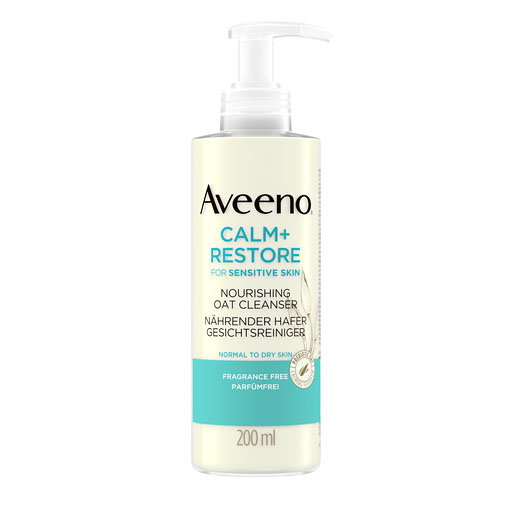 AVEENO Calm+ Restore n&auml;hrender Hafer Gesichtsrein.
